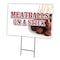 Signmission Meatballs On A Stick Yard Sign & Stake outdoor plastic coroplast window, C-2436 Meatballs On A Stick C-2436 Meatballs On A Stick - alternate 1